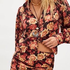 Free People Elodie blouse and skirt set